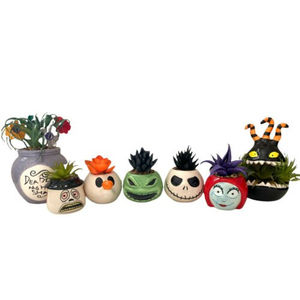 Disney Halloween Nightmare Before Christmas Succulent Lot Of 7 Set RARE NEW